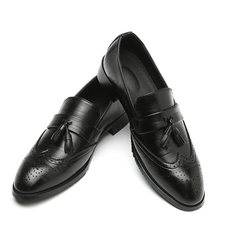 Formal Women Daily Wear Shoes - 클래식 남성 가죽 태슬 로퍼 수제