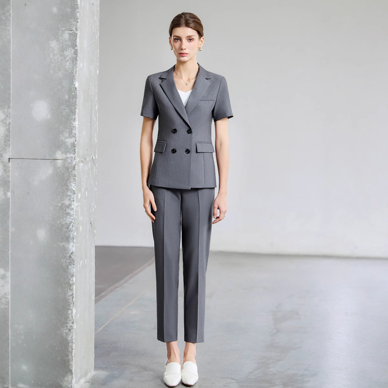 여성 여름 얇은 반팔 정장2025대학생 면접용 새롭고  - Women Formal Wear Shirt And Pant 리뷰 및 가격