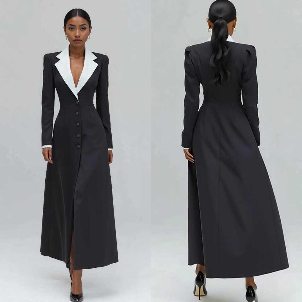 A 라인 여성 롱 블레이저 재킷 원피스 정장 생일 파티 - Women'S Formal Wear For A Wedding Guest 리뷰 및 가격