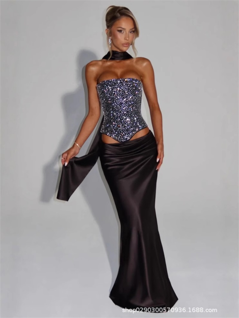 섹시한 인어 여성 댄스 파티 드레스 2 Pcs 민소매  - Women Formal Party Wear Dress 리뷰 및 가격