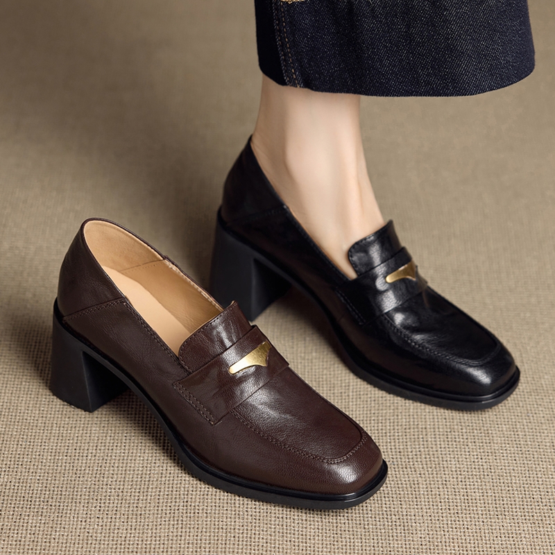 AIYUQI 여성용 로퍼 두꺼운 밑창의 레트로 슬립온  - Formal Dress Female 리뷰 및 가격