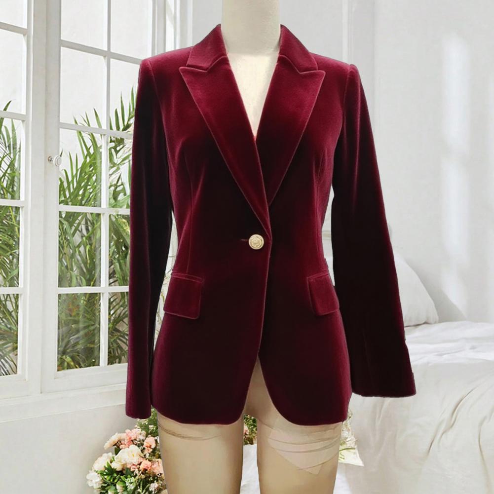 벨벳 대형 여성용 프롬 피크드 라펠 레이디 오피스 턱시 - Women'S Formal Wear For A Wedding Guest 리뷰 및 가격