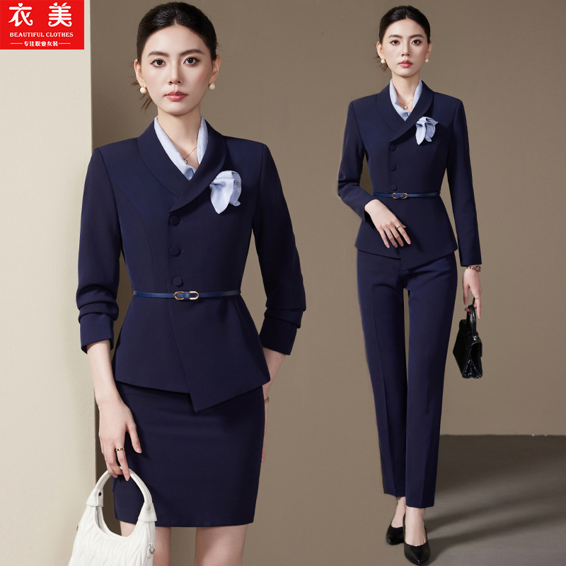 회색 여성 정장 세트2025신상 긴 소매 전문직복 보석 - Women'S Formal Wear Stores 리뷰 및 가격