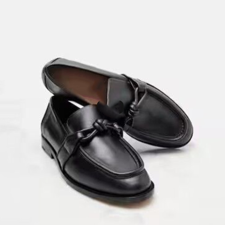 여성 가죽 매듭 디테일 로퍼 슬립온 스퀘어 토 오피스  - Formal Women Daily Wear Shoes 리뷰 및 가격