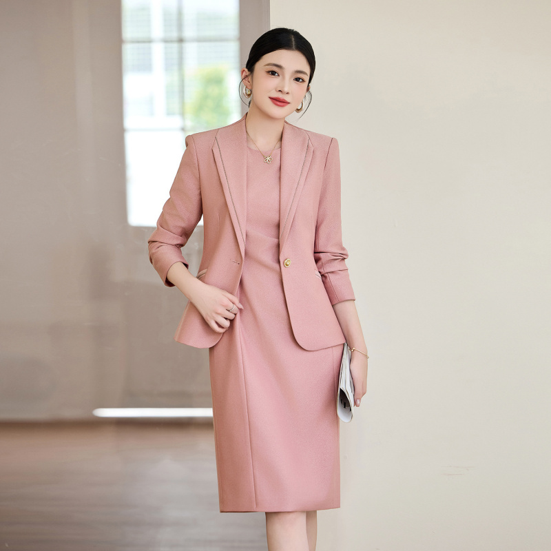 여성용 핑크 정장 2025 신상 전문 정장 미용실 프론 - Women Formal Wear Shirt And Pant 리뷰 및 가격