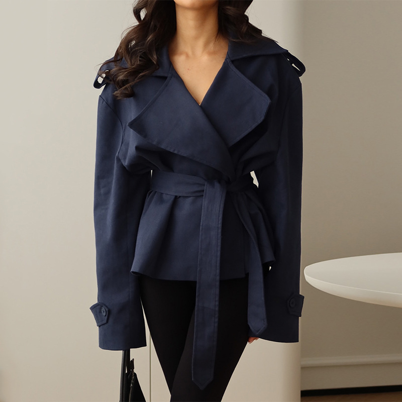 가을 네이비 블루 여성 정장 원피스 블레이저 벨트 포함 - Women Formal Wear Belt 리뷰 및 가격