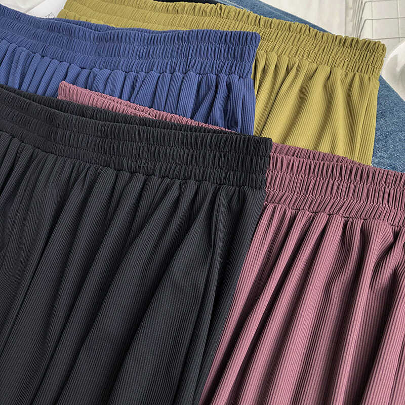 플러스 사이즈 6XL 150KG 여름 얇은 바지 솔리드 - Women'S Formal Wear With Pants 리뷰 및 가격