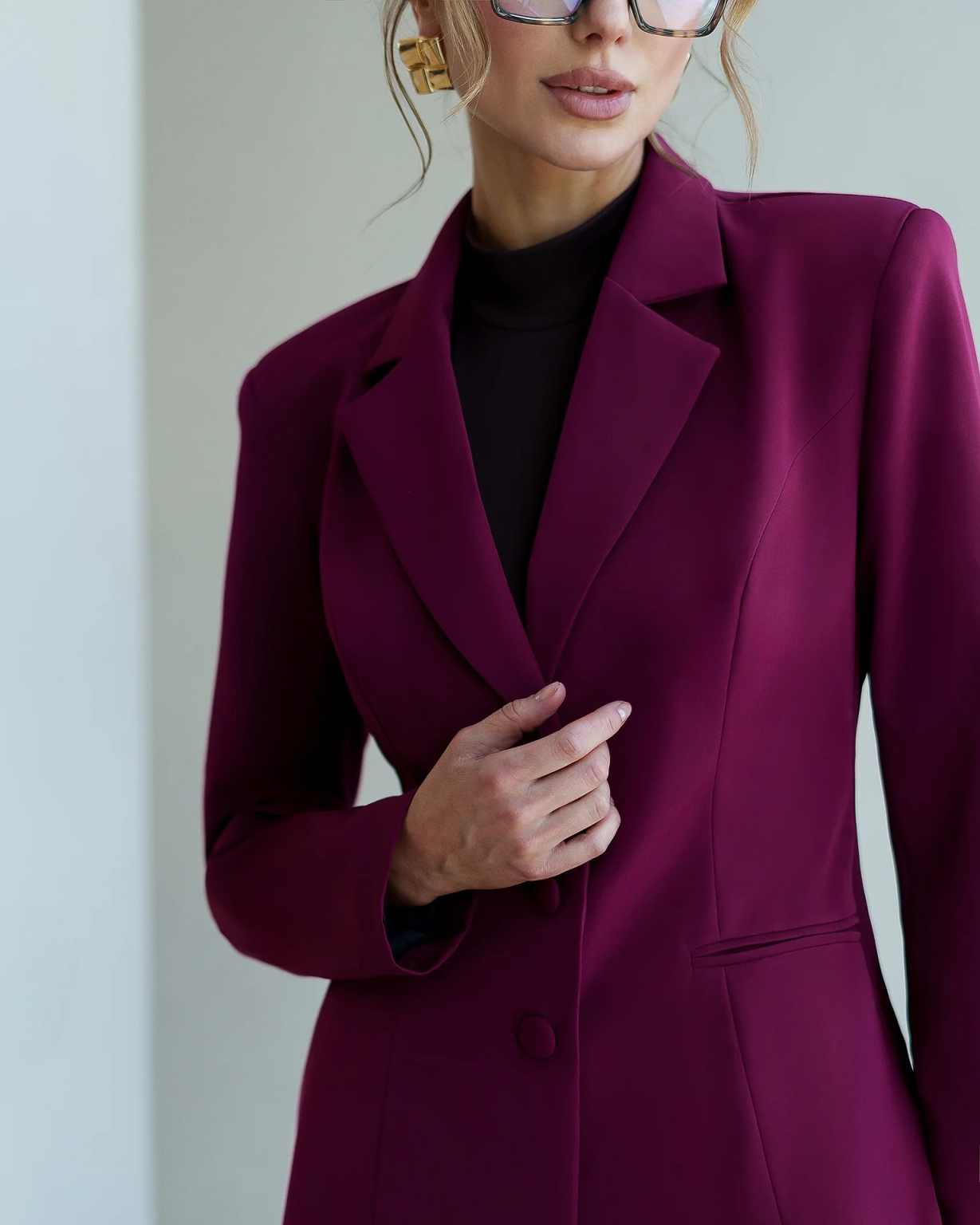 퓨어 컬러 여성 팬츠 수트 슬림핏 여성 긴팔 정장 워크 - Women Formal Party Wear Dress 리뷰 및 가격