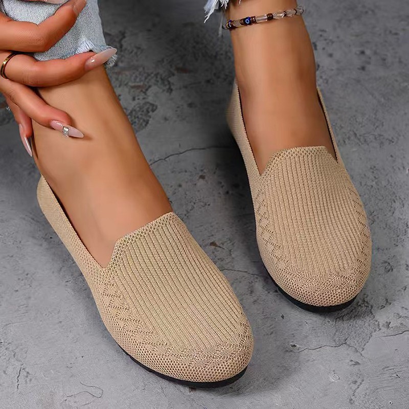 여성용 니트 로퍼 경량 안티 슬립 여성 플랫 슈즈 데일 - Formal Women Daily Wear Shoes 리뷰 및 가격